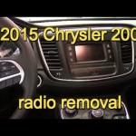 2015 Chrysler 200 radio removal