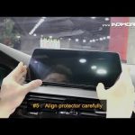 How to put on a Tempered Glass Screen Protector for BMW G30 SCREEN
