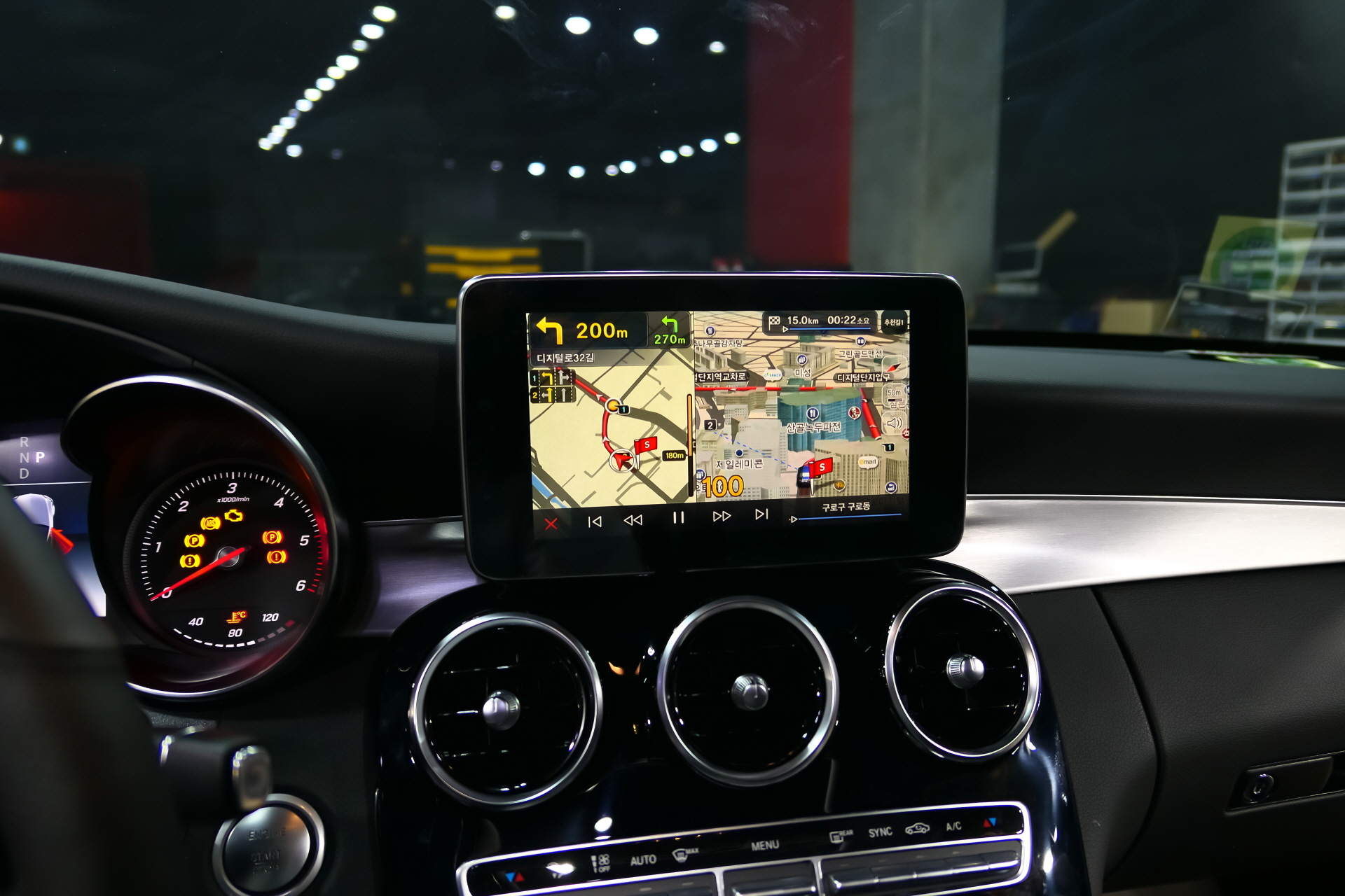 Android System for 2017 Mercedes-Benz W205 "N-LINK2 V4" "GAIA HUD"