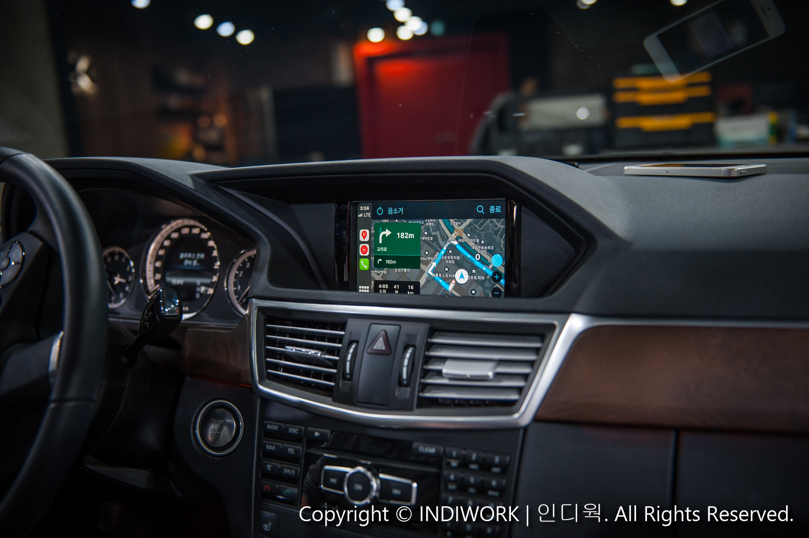 Apple CarPlay T-MAP for 2014 Mercedes E-Class E300 W212 "SCB-NTG4.5"