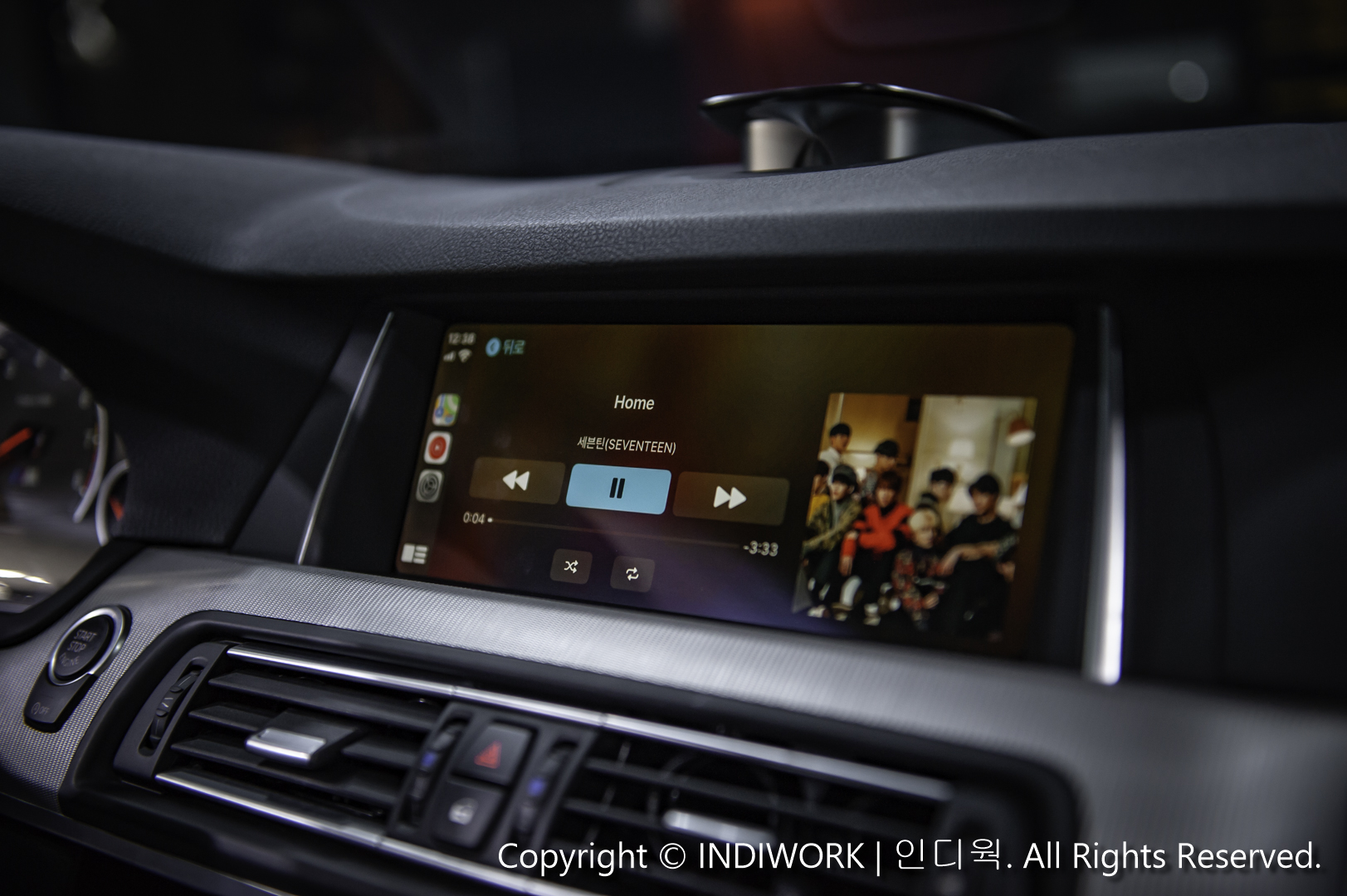 Apple Carplay,Music play for 2016 BMW M5 F10 "SCB-NBT"