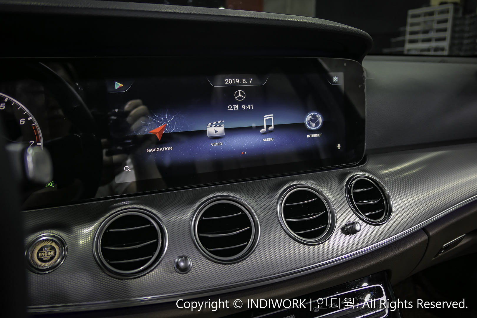 Android System for Mercedes E-Class W213 with capacitive touch "A-LINK,NTG55"