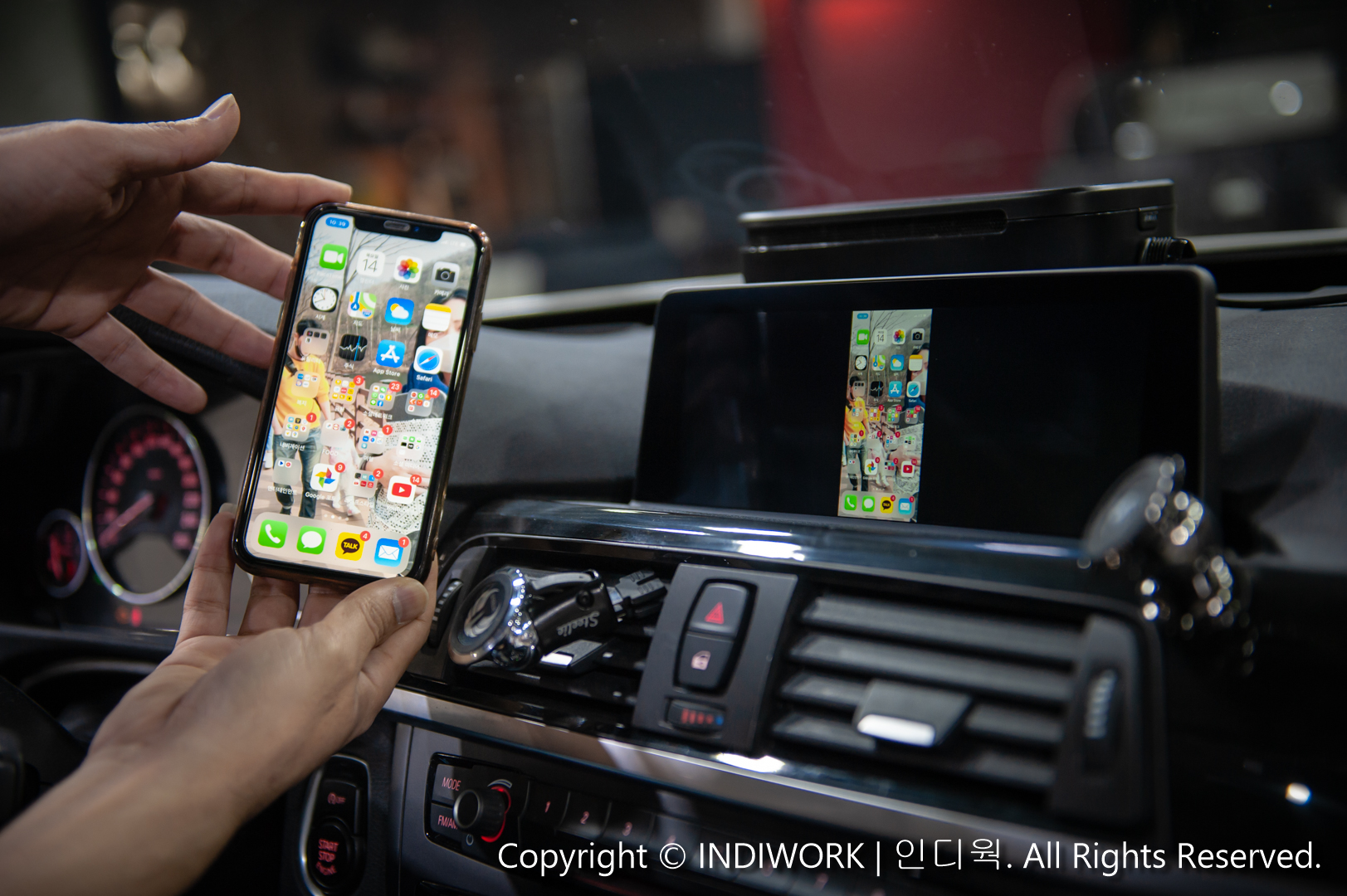 Apple Carplay,smartphone mirroring for 2016 BMW 3GT "SCB-NBT"