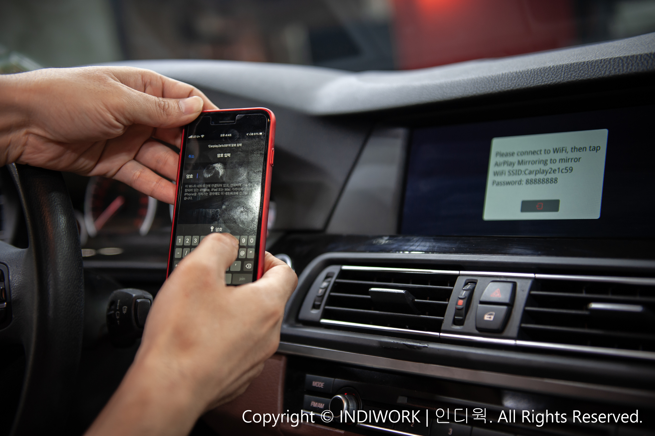 Apple Carplay,smartphone mirroring for 2012 BMW 520D F10 "SCB-CIC"