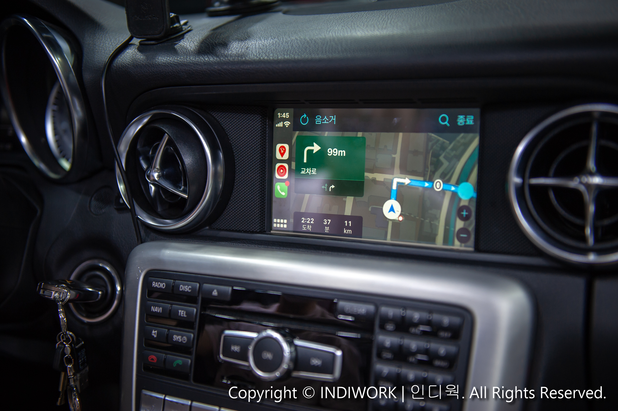 Apple CarPlay,T-MAP for Mercedes 2012 SLK-Class R172 "SCB-NTG4.5"