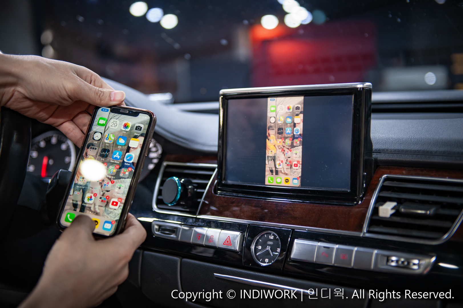 Apple Carplay,smartphone mirroring for 2014 Audi A8 D4 3G MMI "SCB-AU(A8)"
