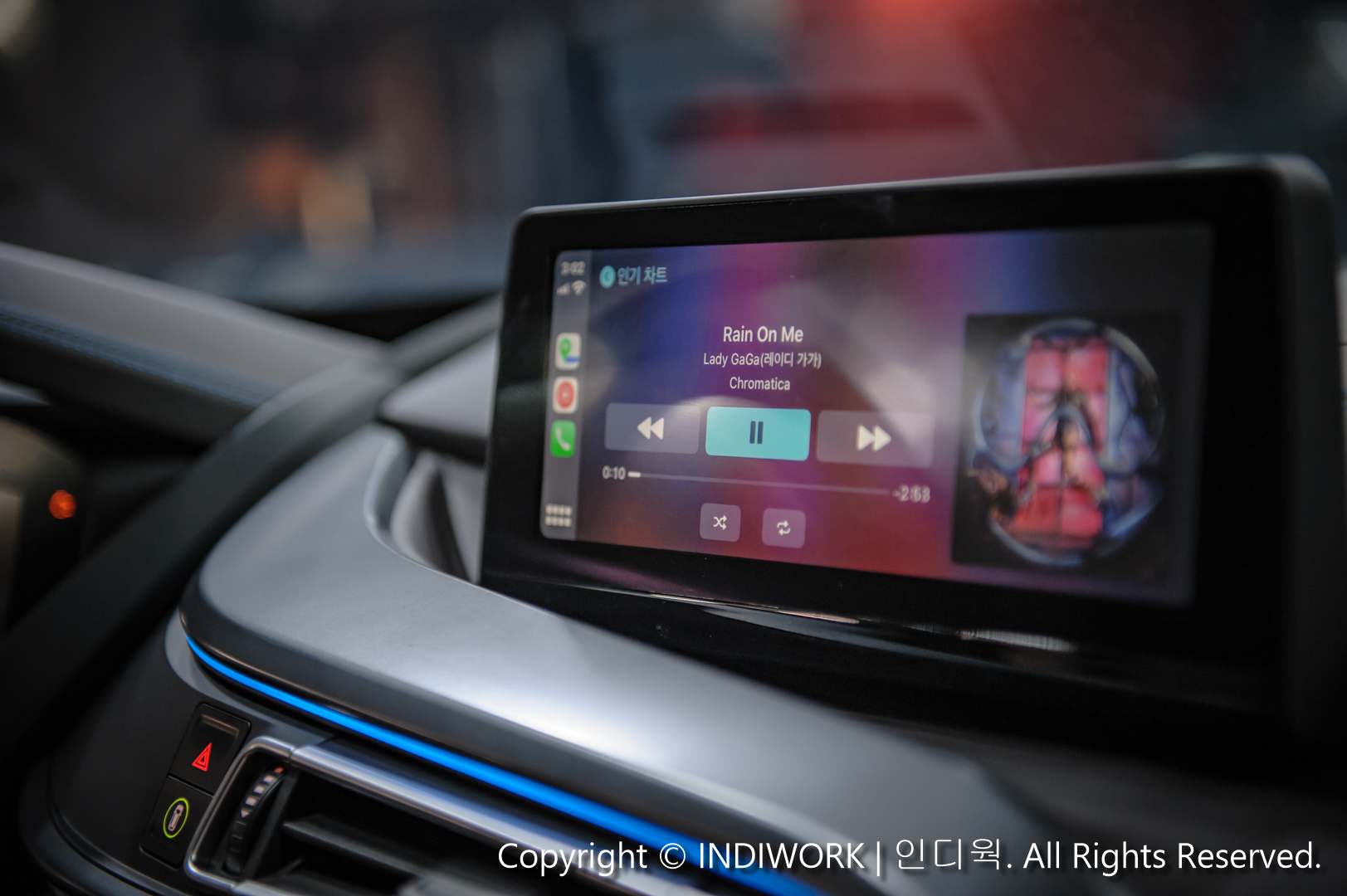 Apple Carplay,Music play for 2016 BMW i8 "SCB-NBT"