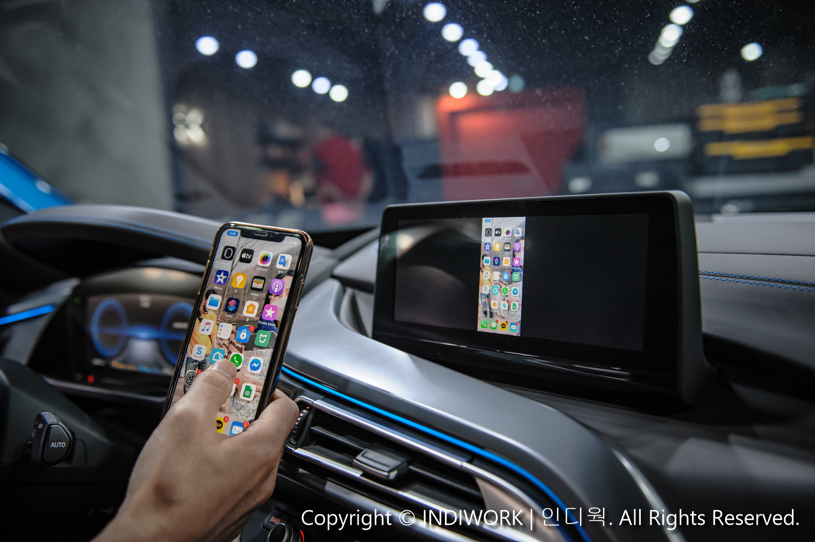 Apple Carplay,smartphone mirroring for 2016 BMW i8 "SCB-NBT"