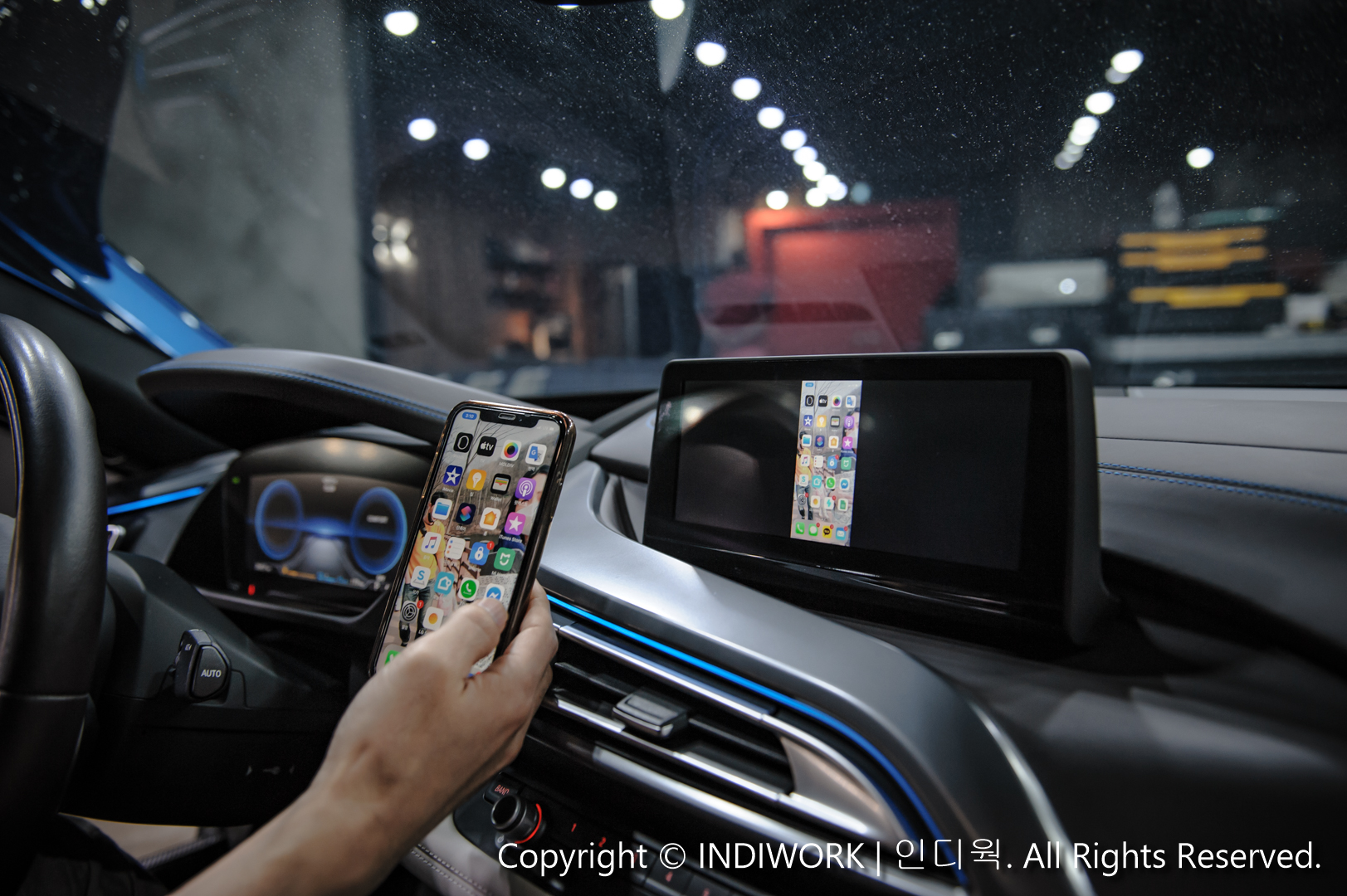 Apple Carplay,smartphone mirroring for 2016 BMW i8 "SCB-NBT"