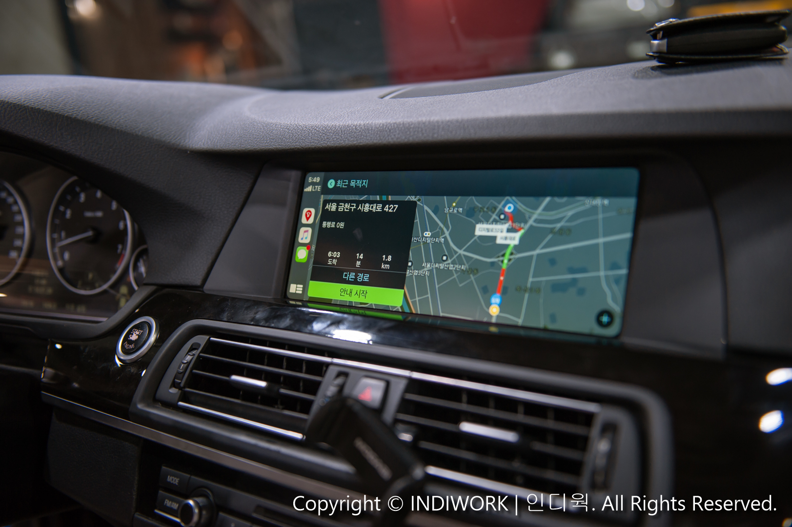 Apple Carplay T-MAP for 2011 BMW 535i F10 "SCB-CIC"