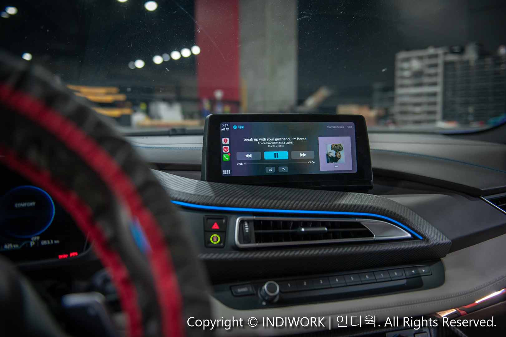 Apple Carplay,Music play for 2015 BMW i8 "SCB-NBT"