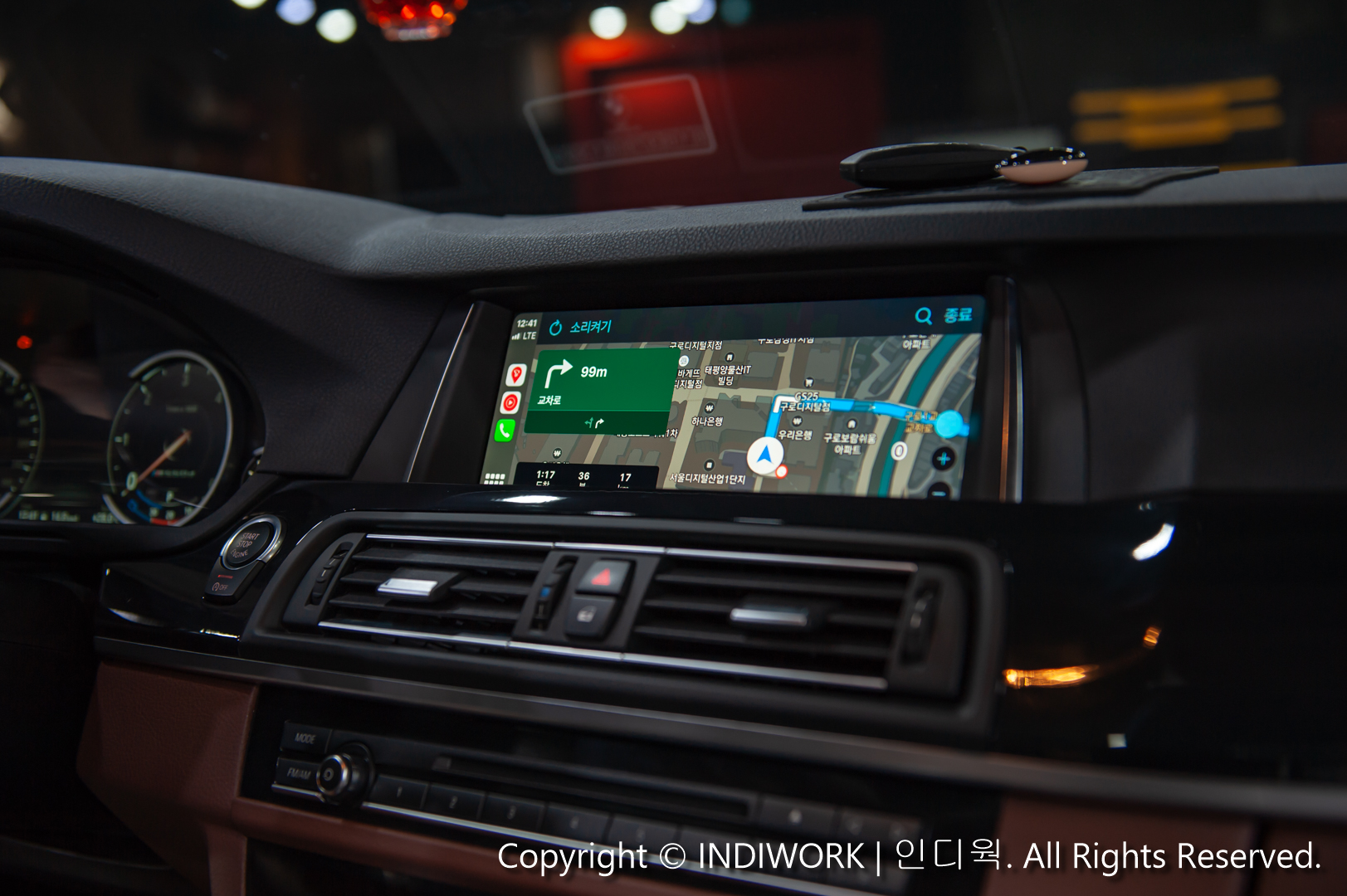 Apple Carplay,Naver-MAP for 2016 BMW F10 520D "SCB-NBT"