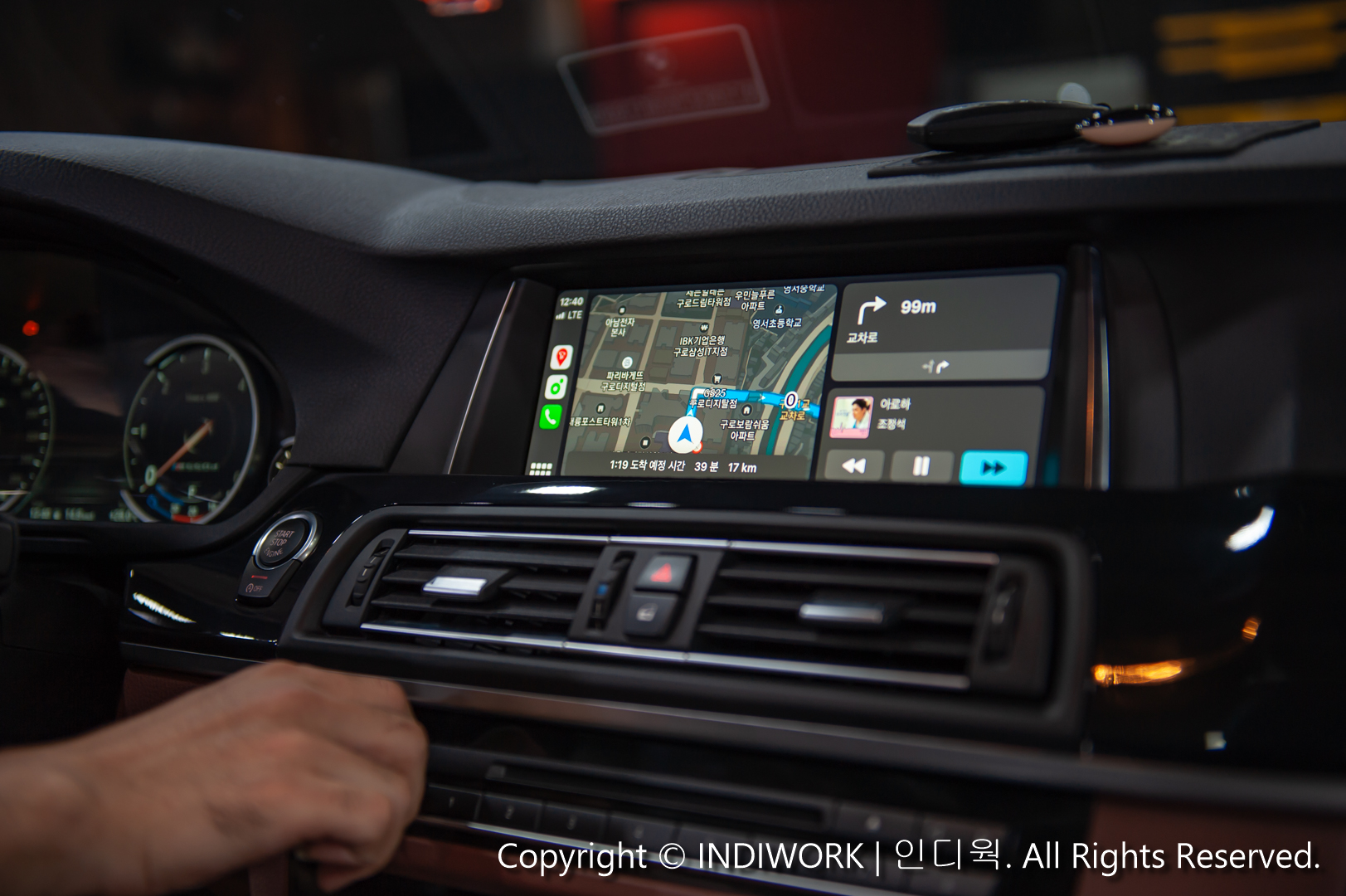 Apple Carplay,Naver-MAP for 2016 BMW F10 520D "SCB-NBT"