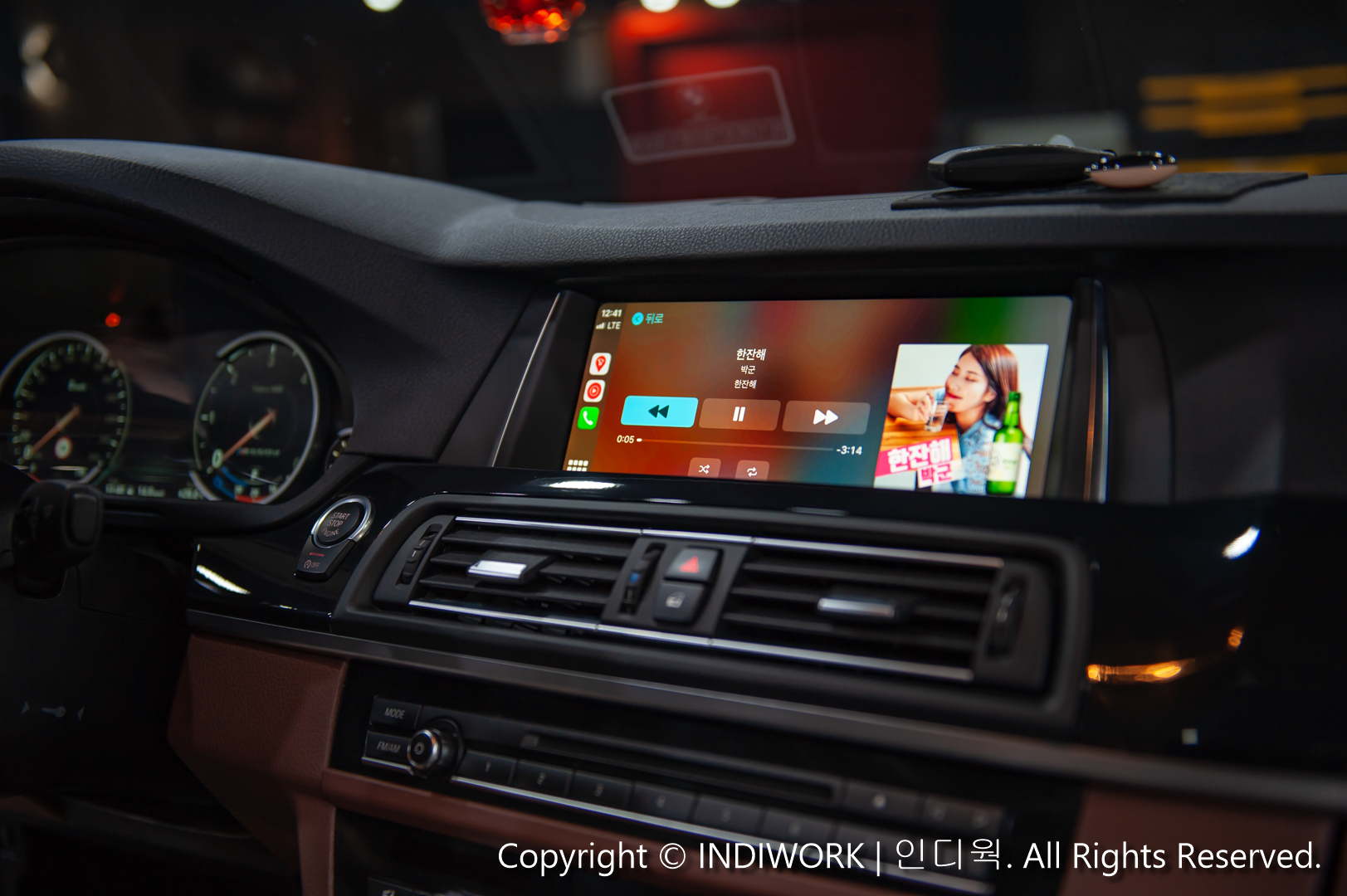 Apple Carplay,Music play for 2016 BMW F10 520D "SCB-NBT"
