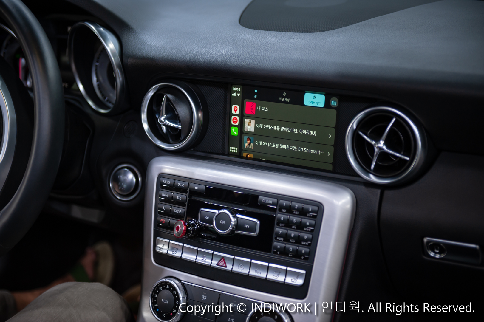 Apple CarPlay,Music play for Mercedes 2017 SLK-Class R172 "SCB-NTG4.5"