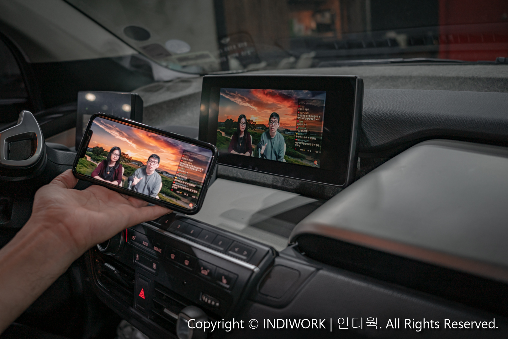 Apple Carplay,smartphone mirroring for 2015 BMW i3 "SCB-NBT"