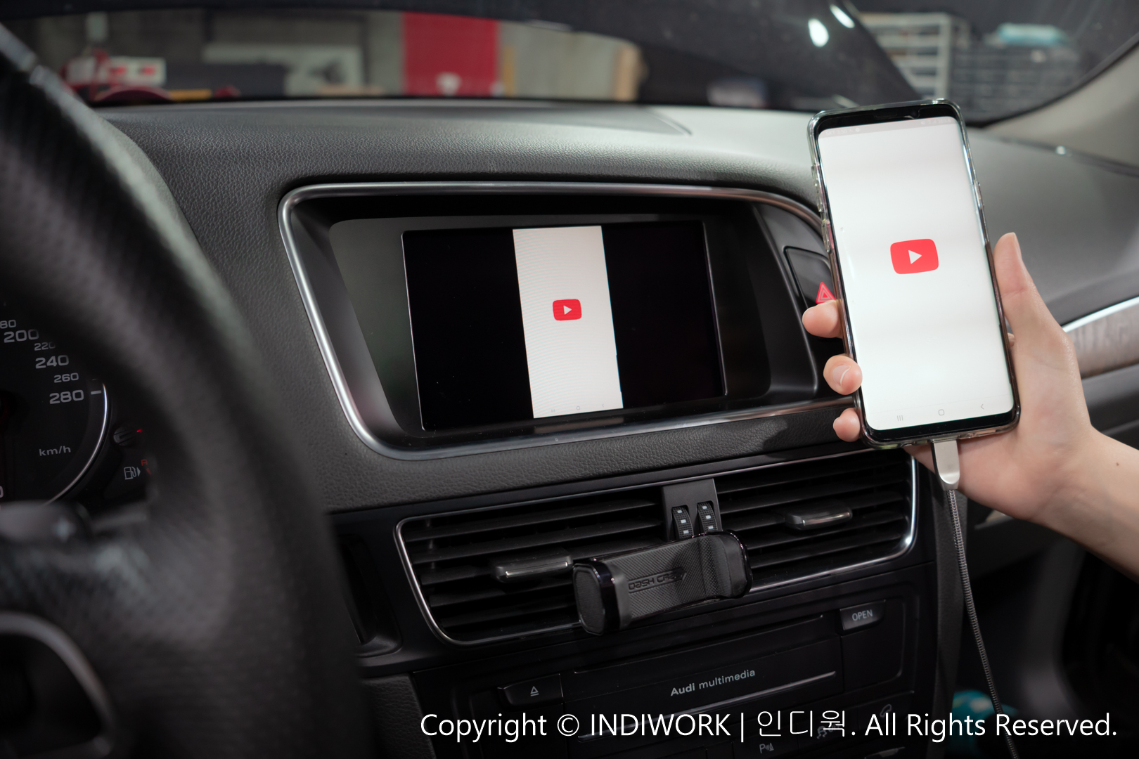Apple Carplay,Android Auto, smartphone mirroring for 2011 Audi Q5 3G MMI "SCB-AU(Q5U)"