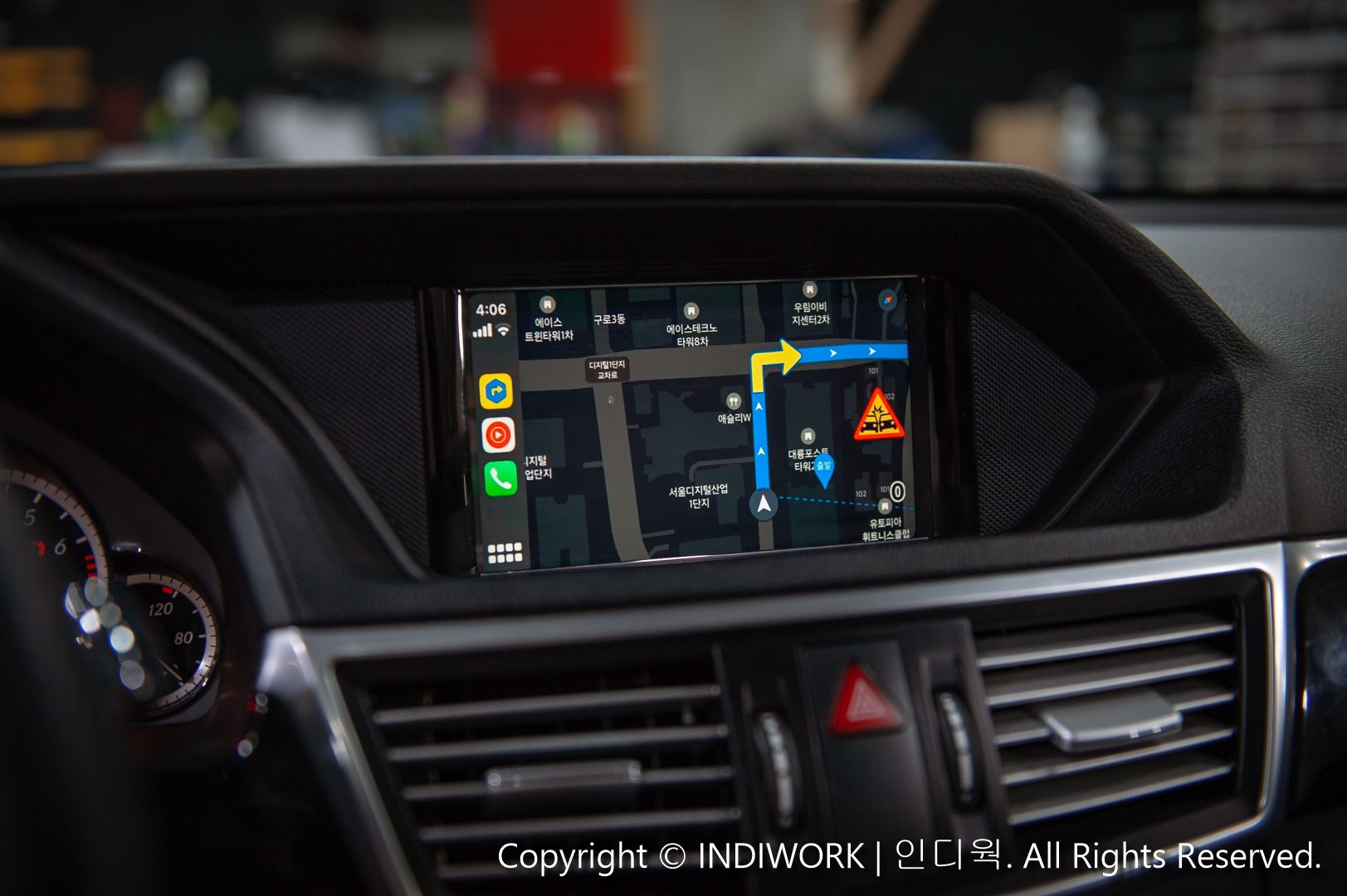 Apple CarPlay Kakao navi for 2013 Mercedes E-Class E350 W212 "SCB-NTG4.5"