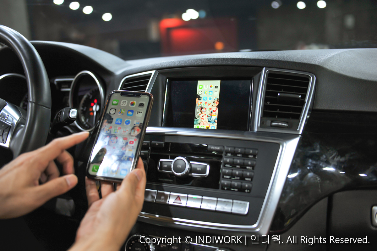 Apple Carplay smartphone mirroring for Mercedes 2014 ML350 W166 "SCB-NTG4.5"