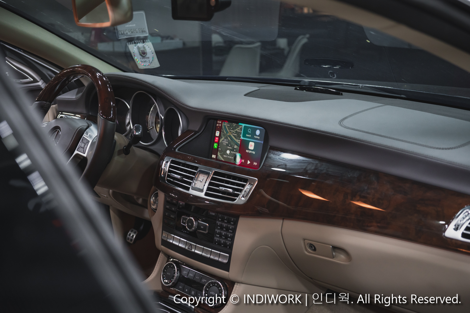 Retrofit Apple CarPlay T-MAP for 2015 Mercedes CLS-Class 550 W218 "SCB-NTG4.5"