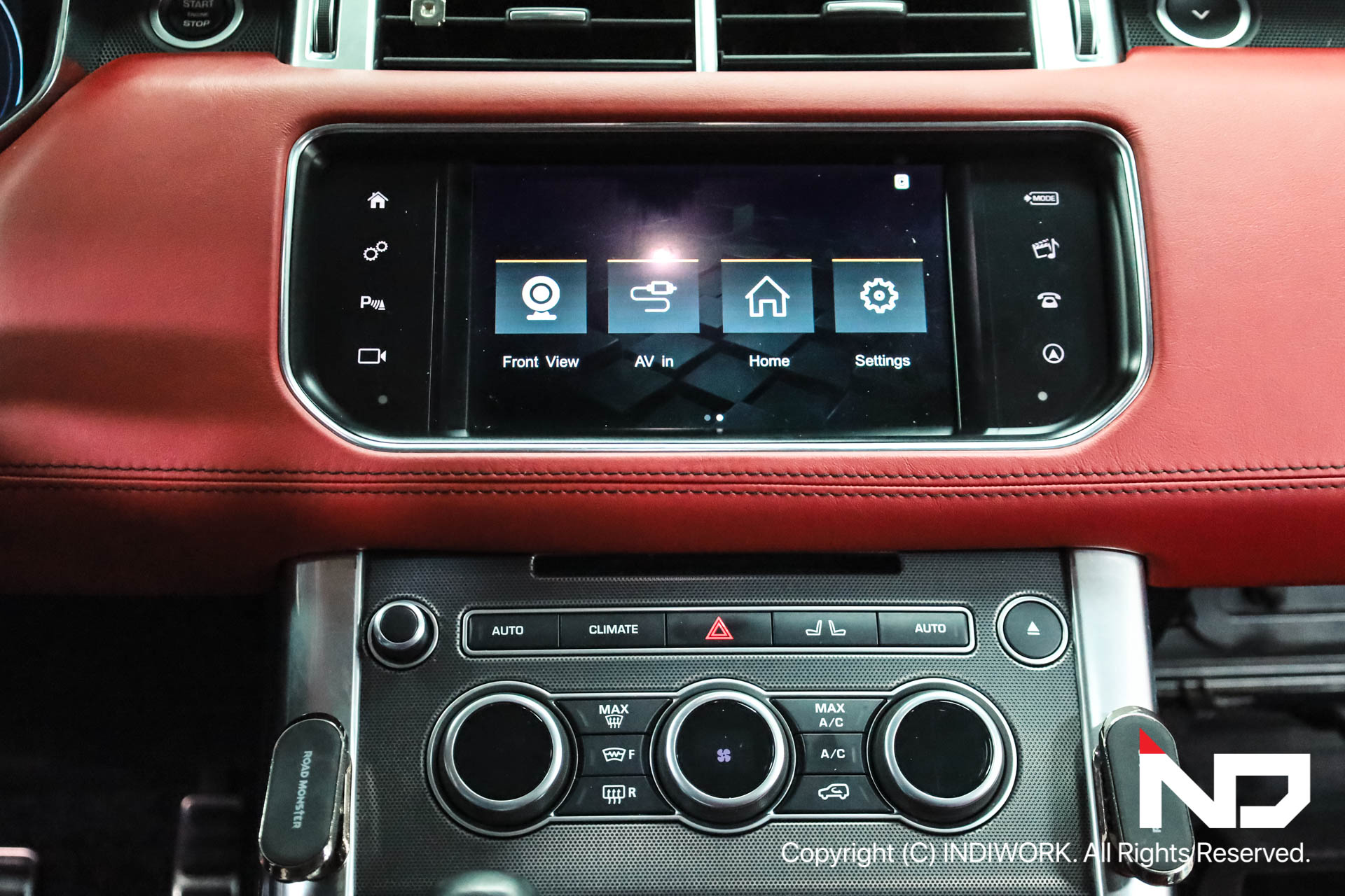 2016 Range Rover Sports Basic screen