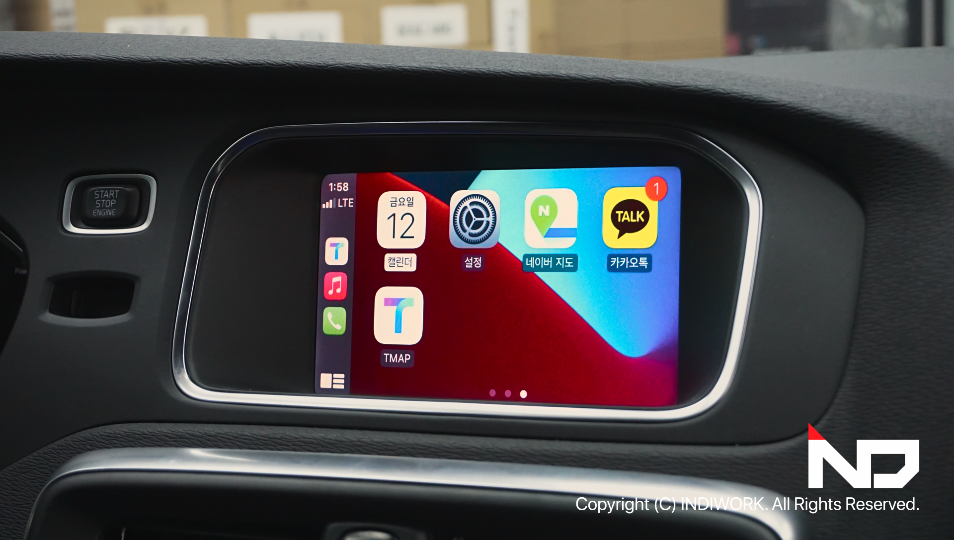 Apple Carplay for 2015 Volvo V40 "SCB-V-Sensus"