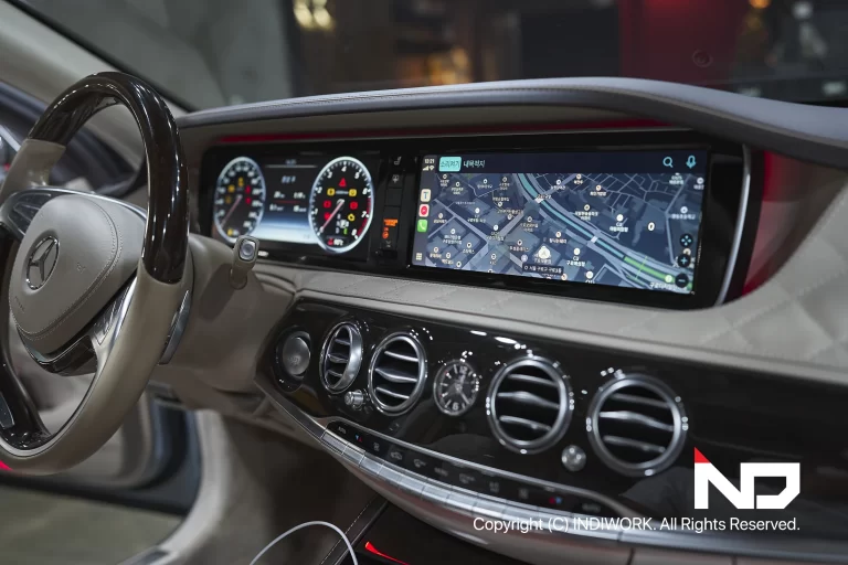 2016년식 W222 마이바흐 S600 카플레이 인터페이스 장착